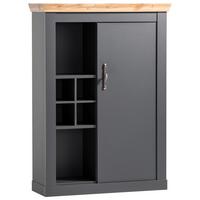 Highboard Catania Anthrazit/Eiche Dekor B: 107cm - Anthrazit/Eiche Wotan, Design, Holzwerkstoff (107/146/38cm) - MID.YOU