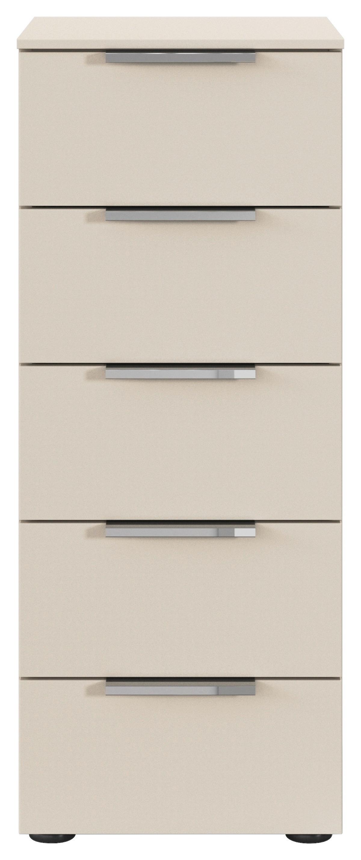 Kommode Flipp Champagner B: 40 cm - Champagner/Schwarz, MODERN, Holzwerkstoff (40/100/42cm) - Rauch Möbel