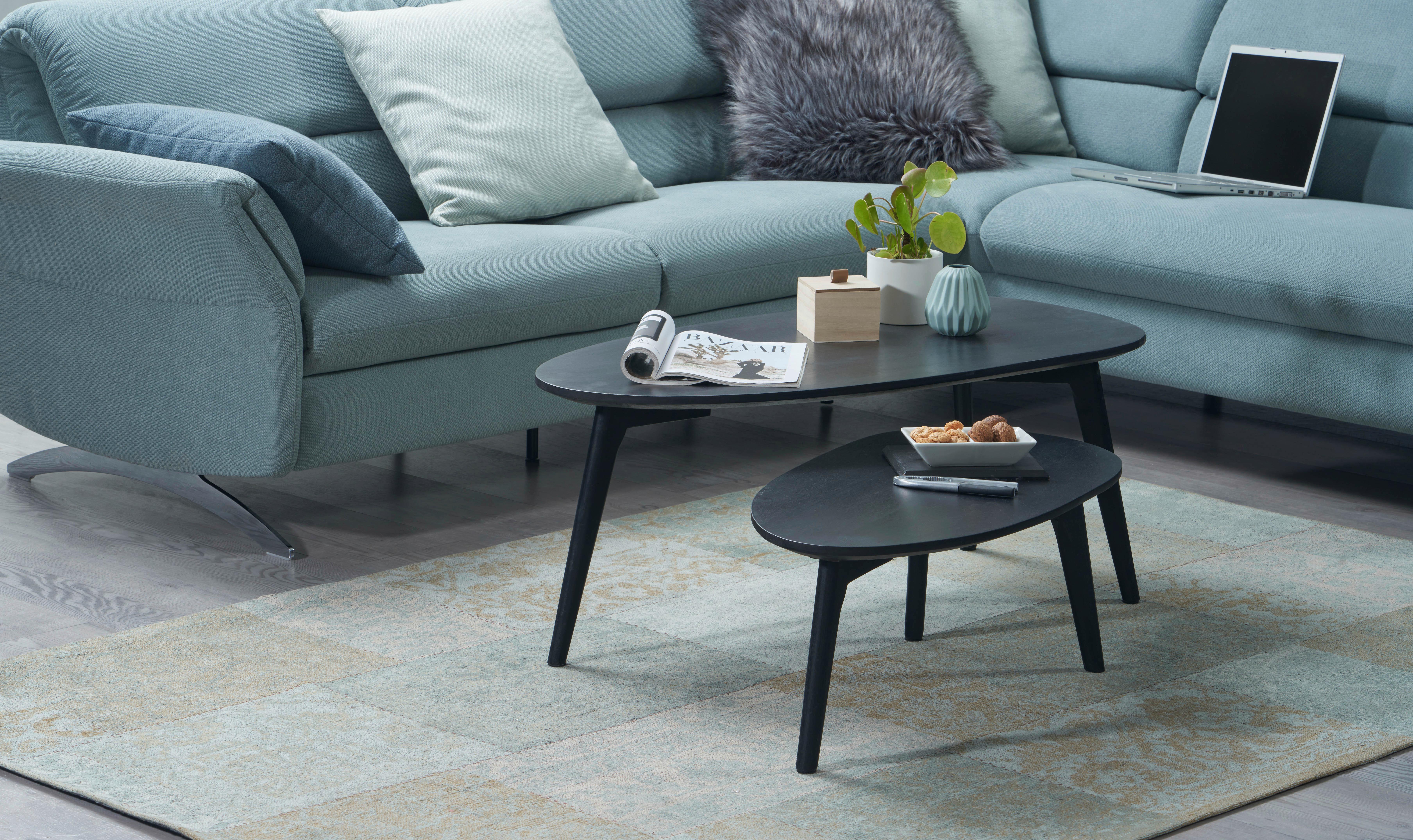 KONFERENČNÝ STOLÍK WL6.725 - čierna, Design, drevo (100/50/42cm) - P & B
