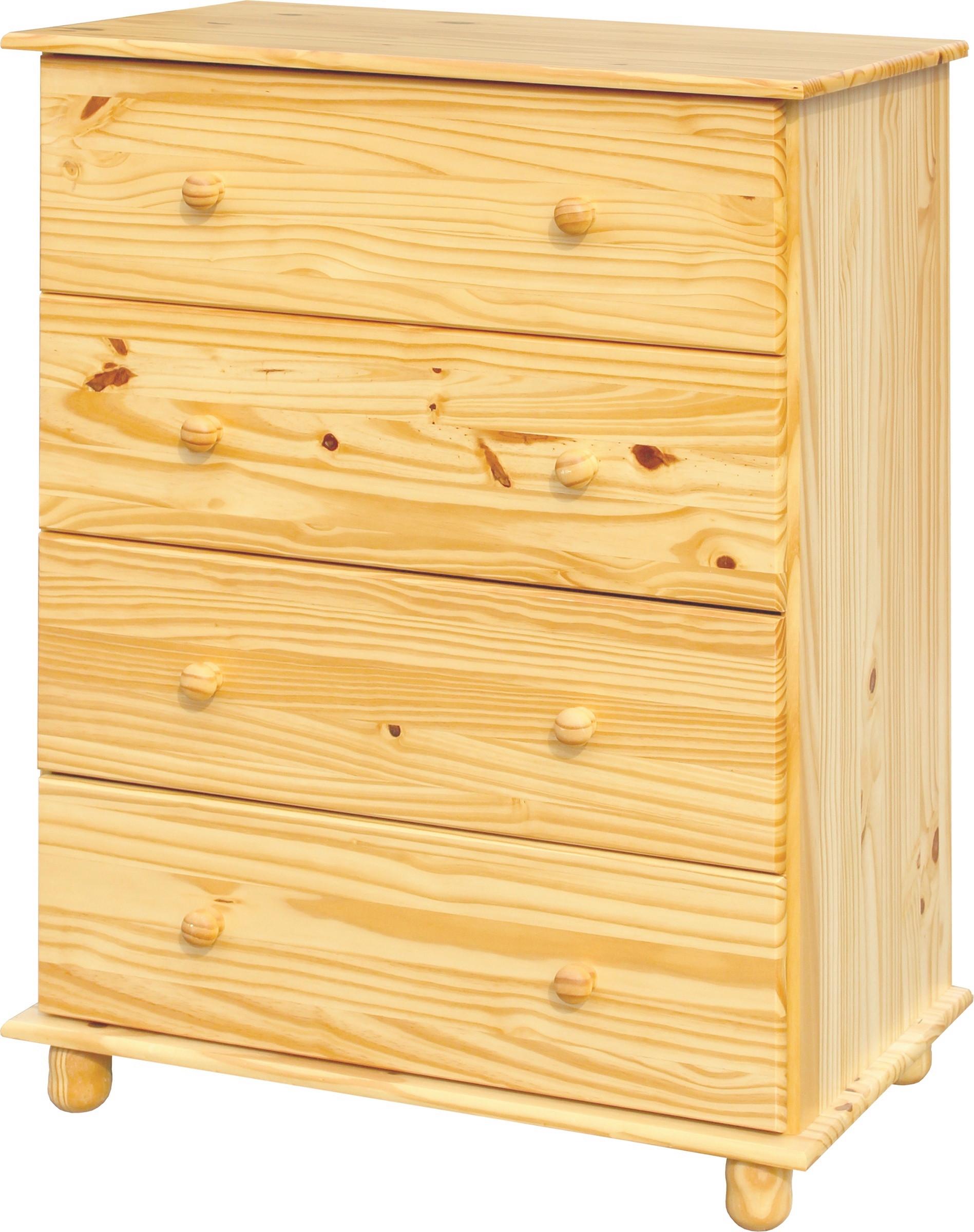 Kommode Naturfarben B: 80cm - Naturfarben, Natur, Holz (80/102/43cm) - Livetastic