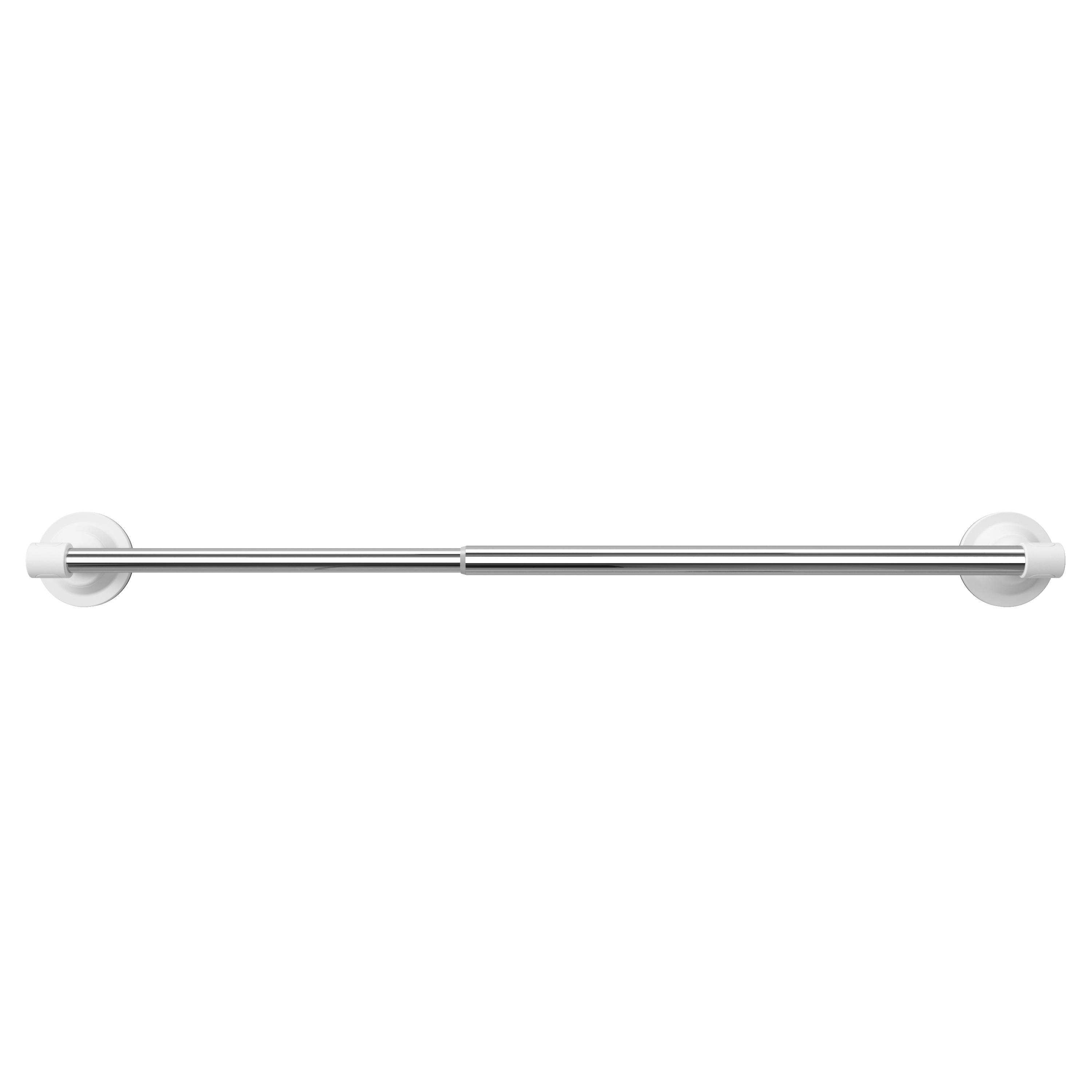 Držák Na Ručníky Easy - bílá/barvy hliníku, Moderní, kov/plast (48/8,9/6,6cm) - Premium Living