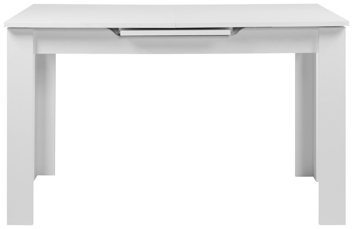 Esstisch Birmingham 80a - Weiß, MODERN, Holzwerkstoff (125-165/80/75cm) - MID.YOU