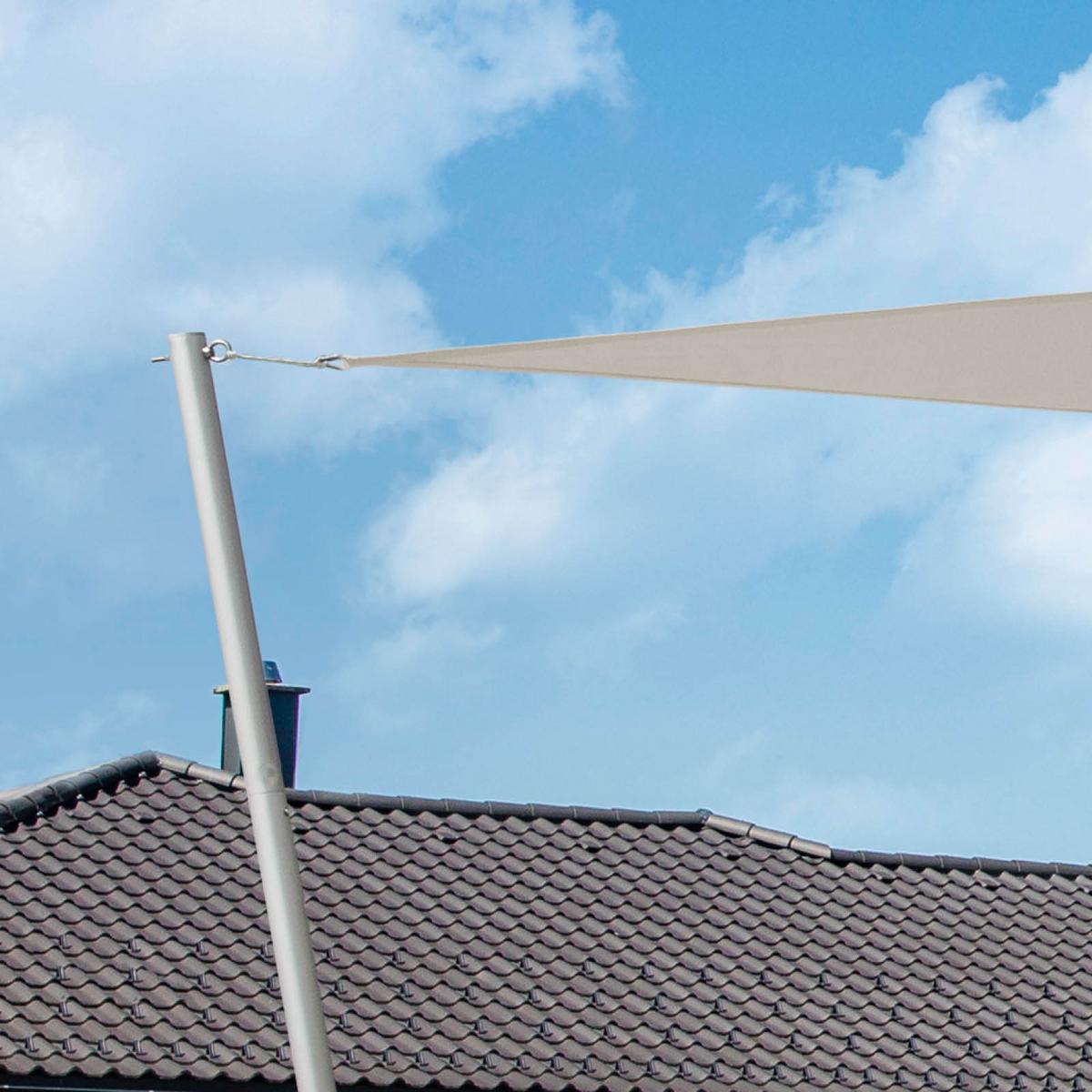 Zahradní plachta proti slunci krémová - krémová, Basics, plast (500/500/500cm)