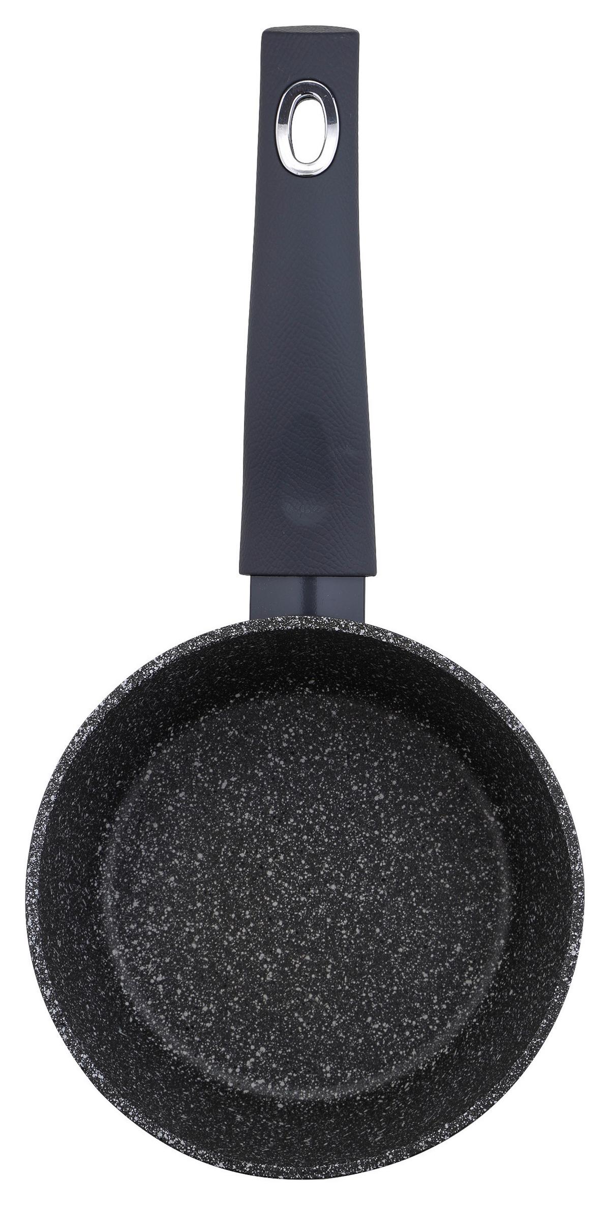 Stielkasserolle 1,3 L Aluminium, Kunststoff - Grau, Basics, Kunststoff/Metall (16cm)