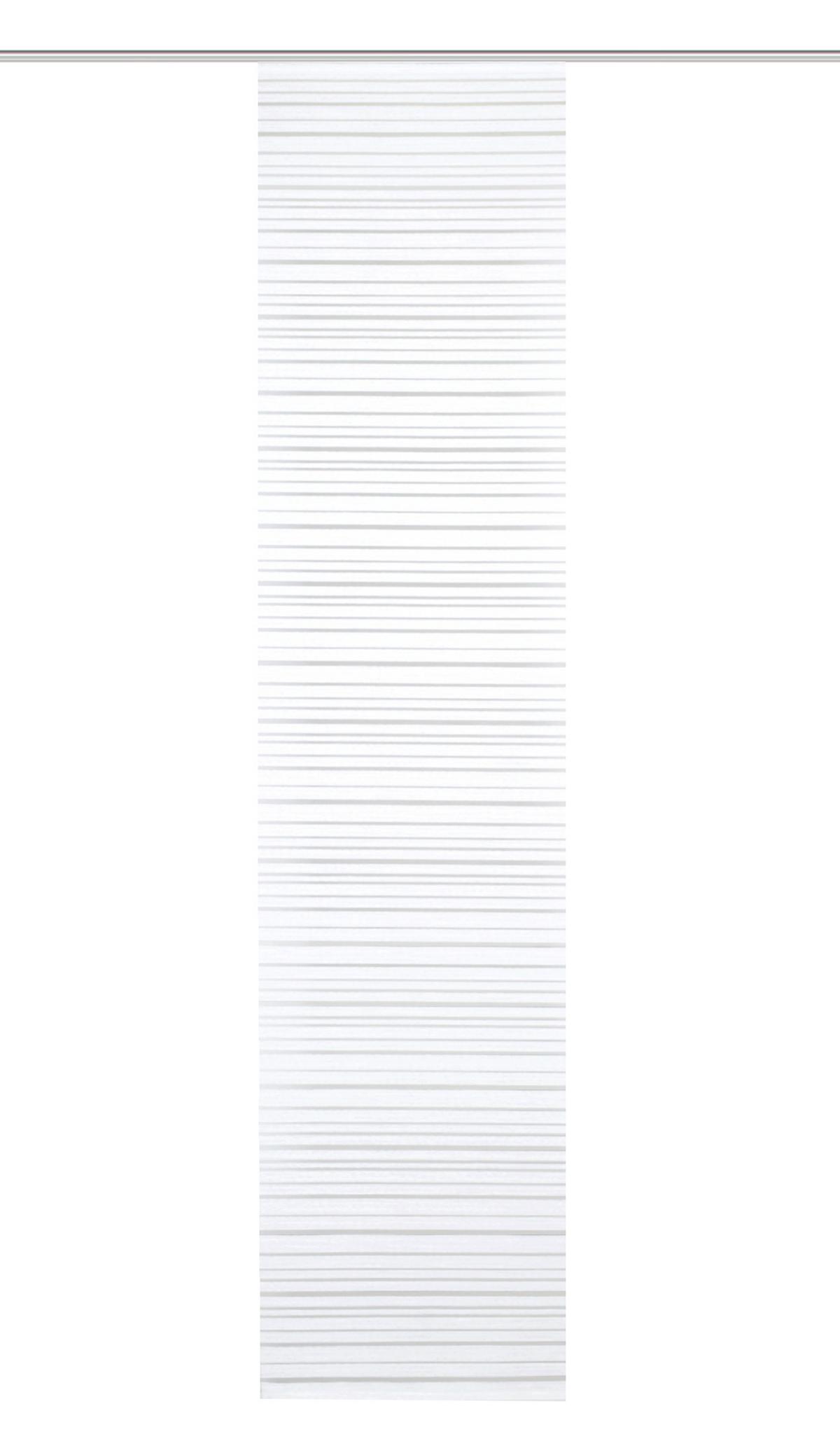 Flächenvorhang Folke Weiß B: 60 cm - Weiß, Design, Textil (60/245cm)