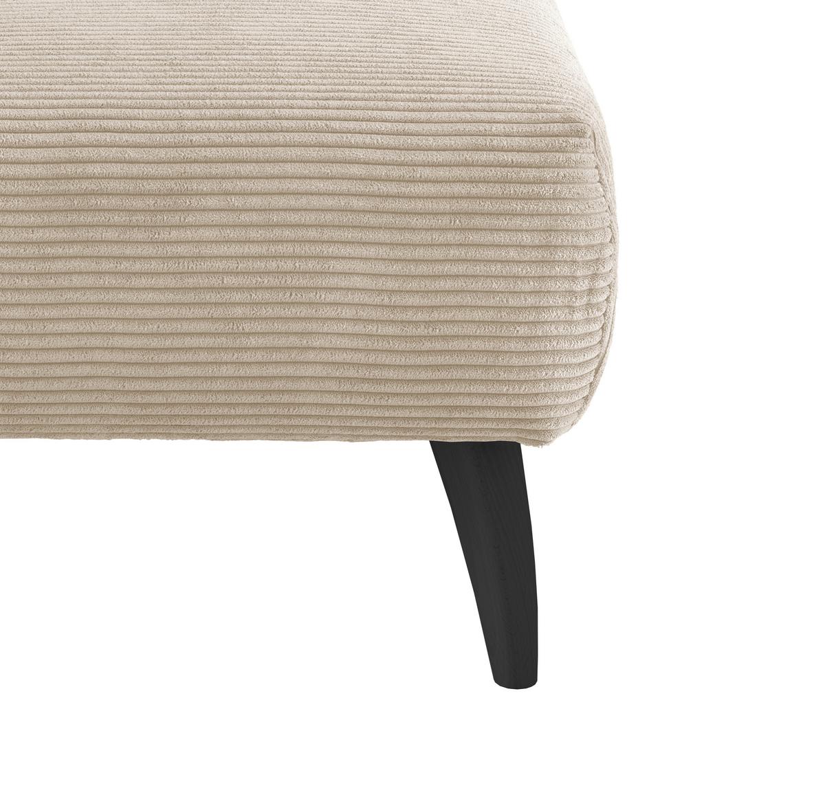 Hocker Colori Beige B: 66 Cm - Beige/Schwarz, MODERN, Holz/Textil (66/44/66cm) - MID.YOU