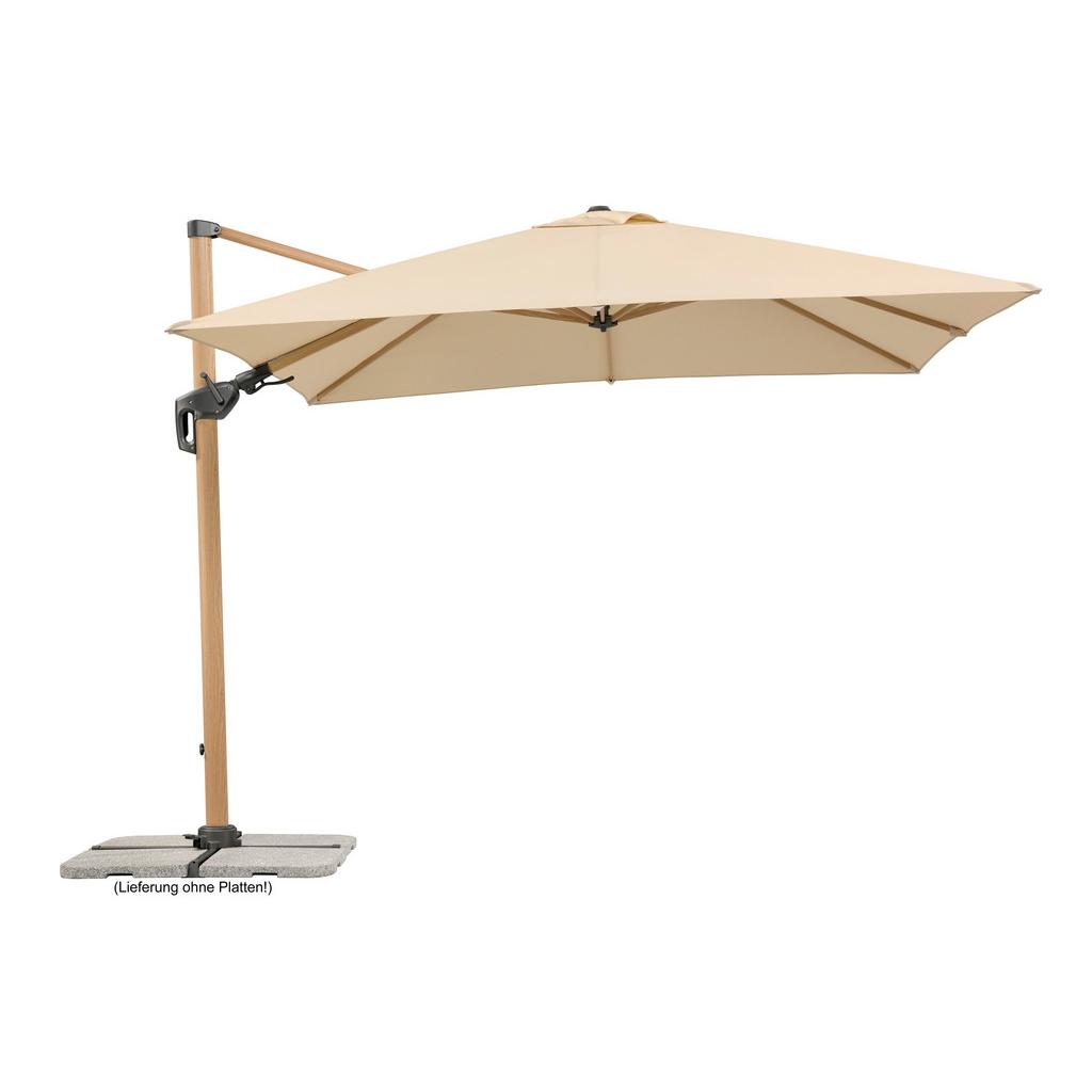 Ampelschirm Rhodos Twist W BHT: 358x263x300cm Naturfarben
