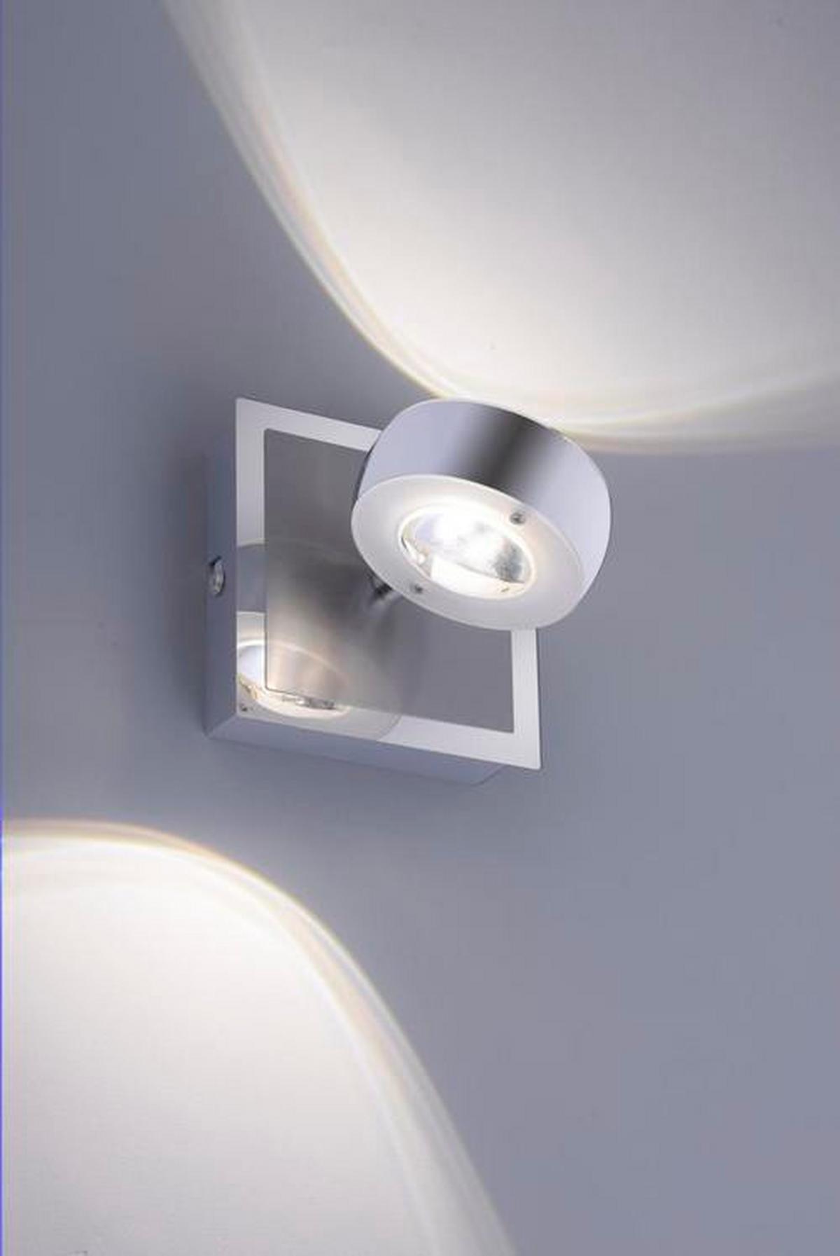 Led-wandleuchte 12471-55 Lolasmart-Opti - Silberfarben, Design, Kunststoff/Metall (12/12/14cm)