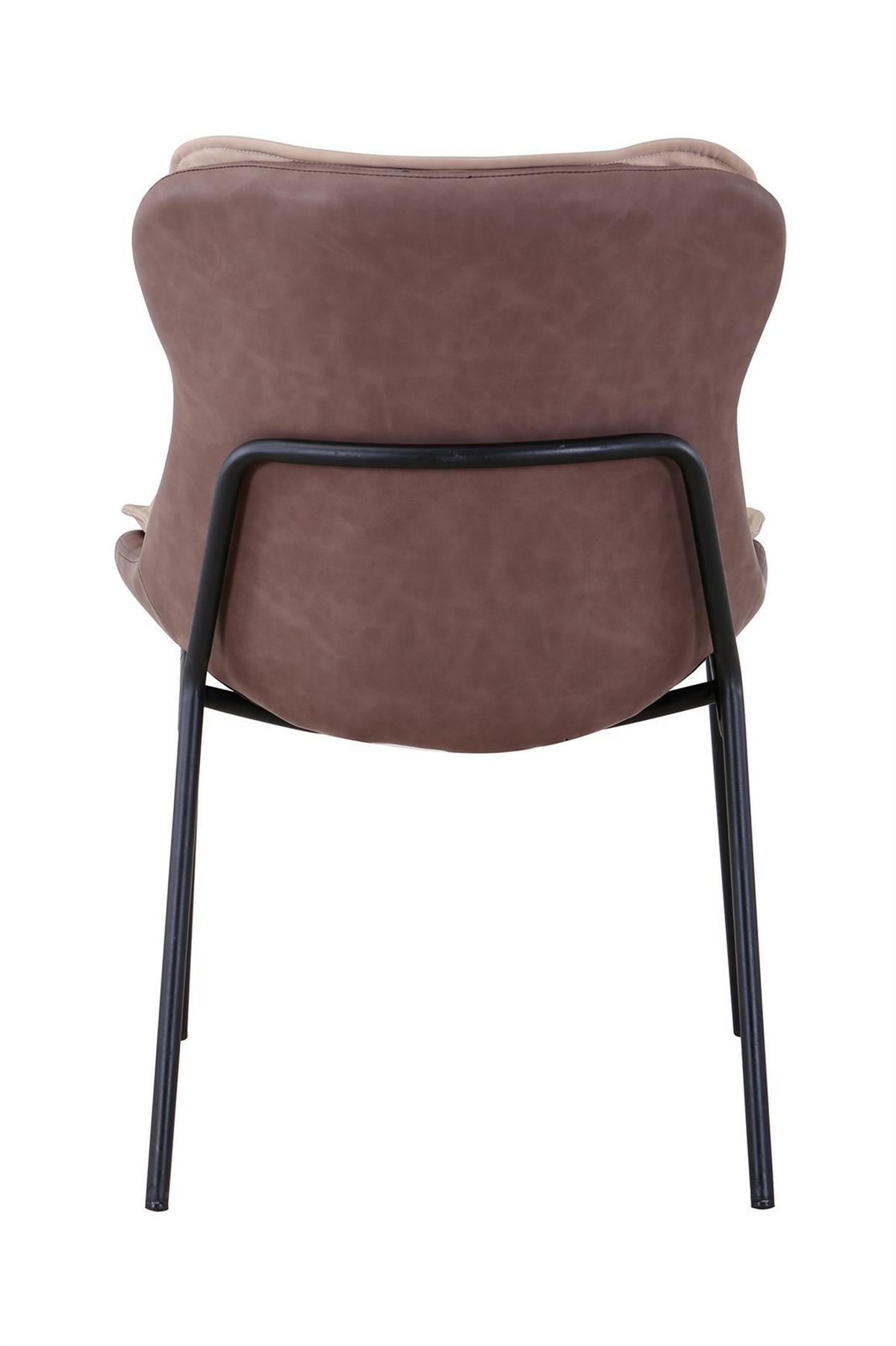 Stuhl Brady 200 Beige/braun - Hellbraun/Beige, Design, Textil (54/84/64cm) - Kayoom