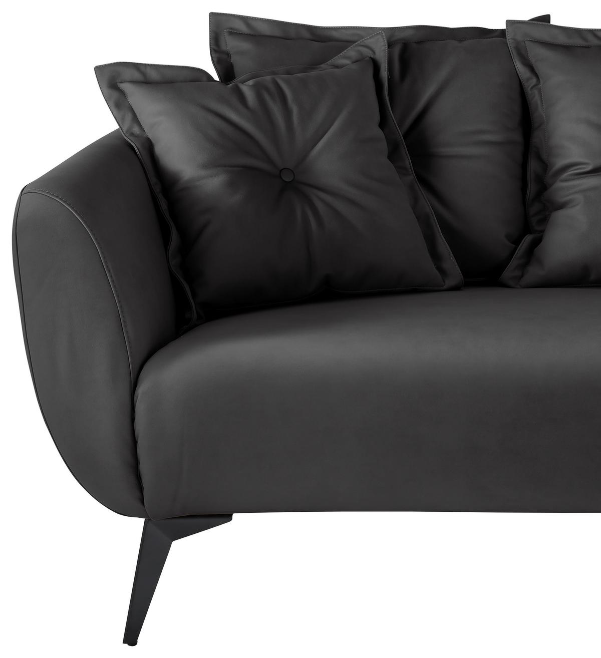 Ecksofa Baggio Schwarz S: 277x162 cm - Schwarz, MODERN, Textil (277/162cm) - Livetastic