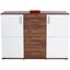 Kommode Ina 03 - Eichefarben/Weiß, MODERN, Holzwerkstoff (132,2/95,1/38,3cm)