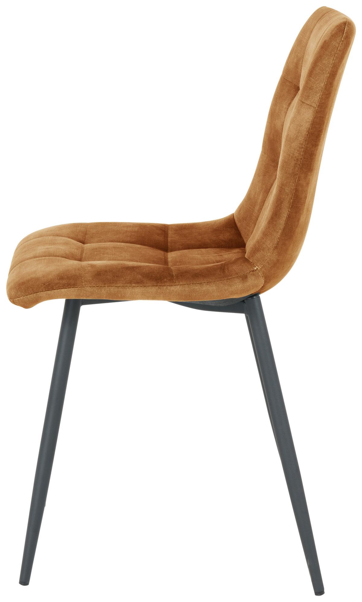 ČTYŘNOHÁ ŽIDLE LECH - černá/barvy zlata, Konvenční, kov/dřevo (45/88/55cm)