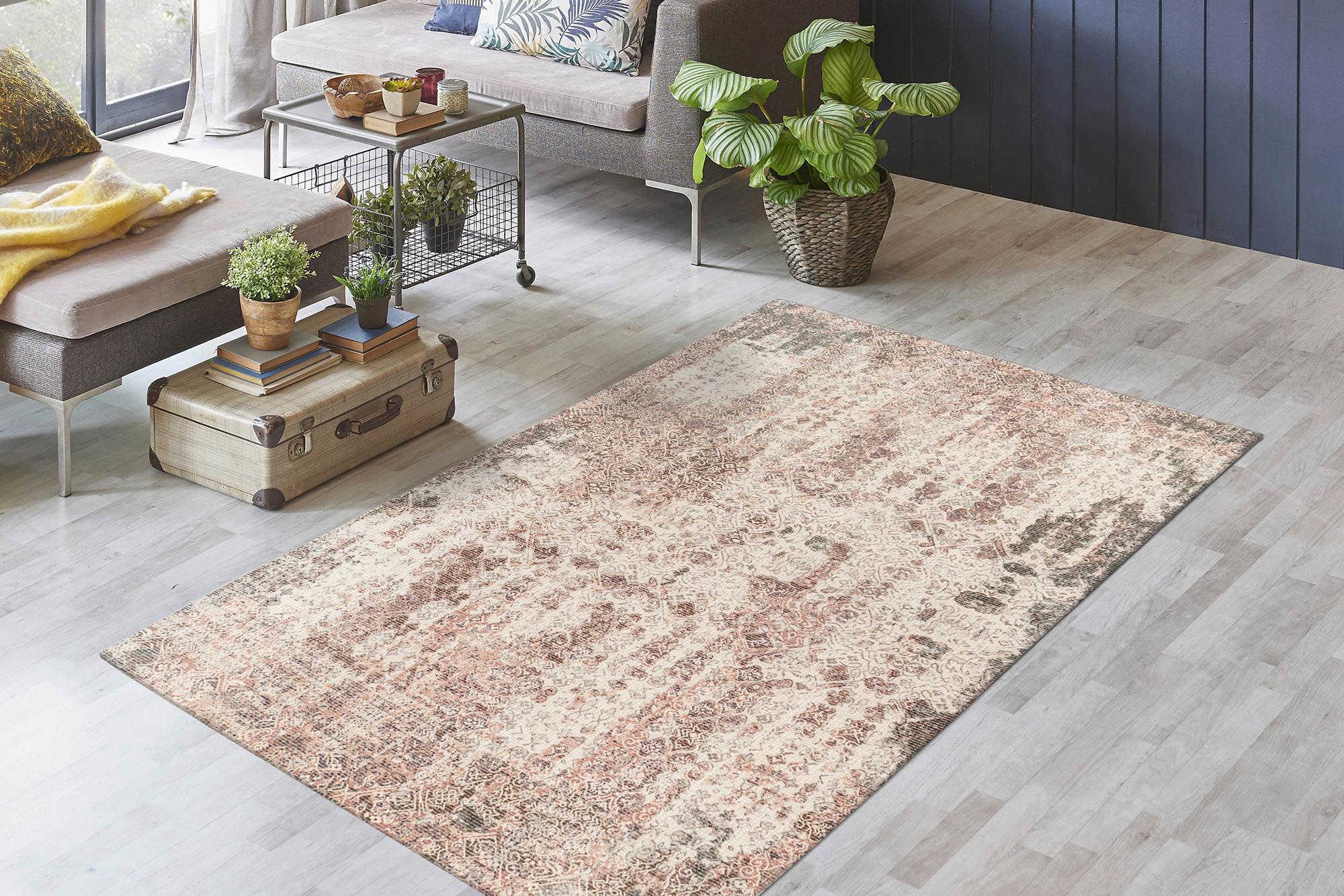 Vintage-Teppich Percy 200 - Rostfarben, KONVENTIONELL, Textil (80/150cm)