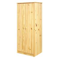 KLEIDERSCHRANK KLEIDERSCHRANK 2 TÜ KIEFER - Naturfarben, Basics, Holz (74/175/50cm) - Livetastic