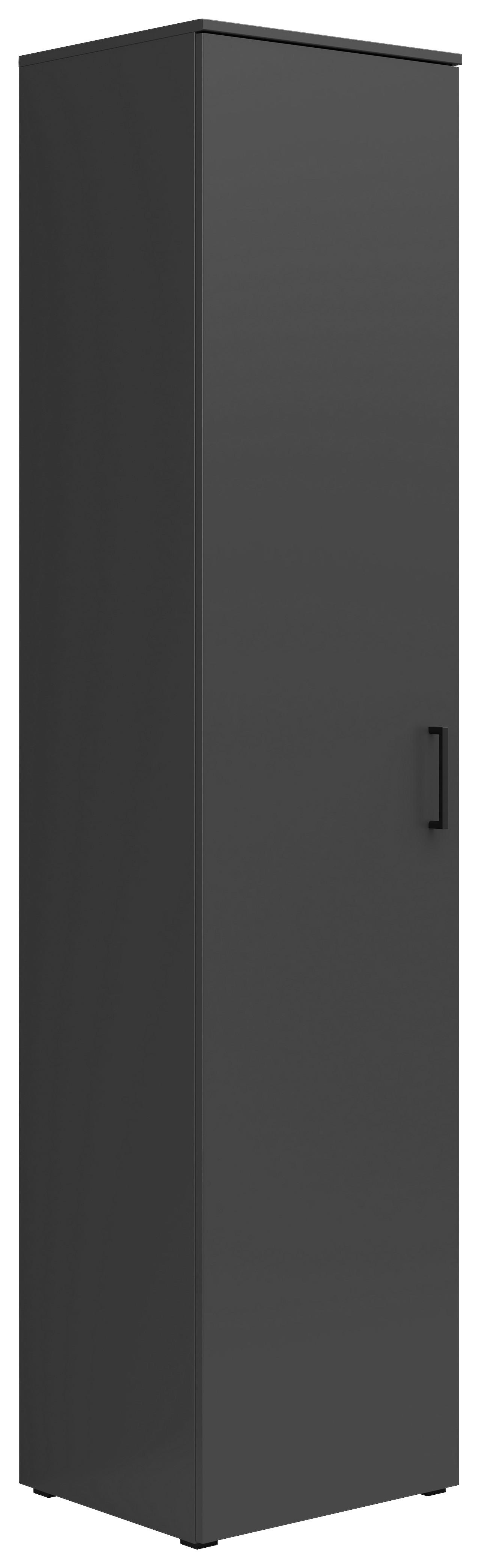 Szekrény Multistauraum - grafitszürke, Modern, faalapú anyag (45/195/40cm) - Carryhome