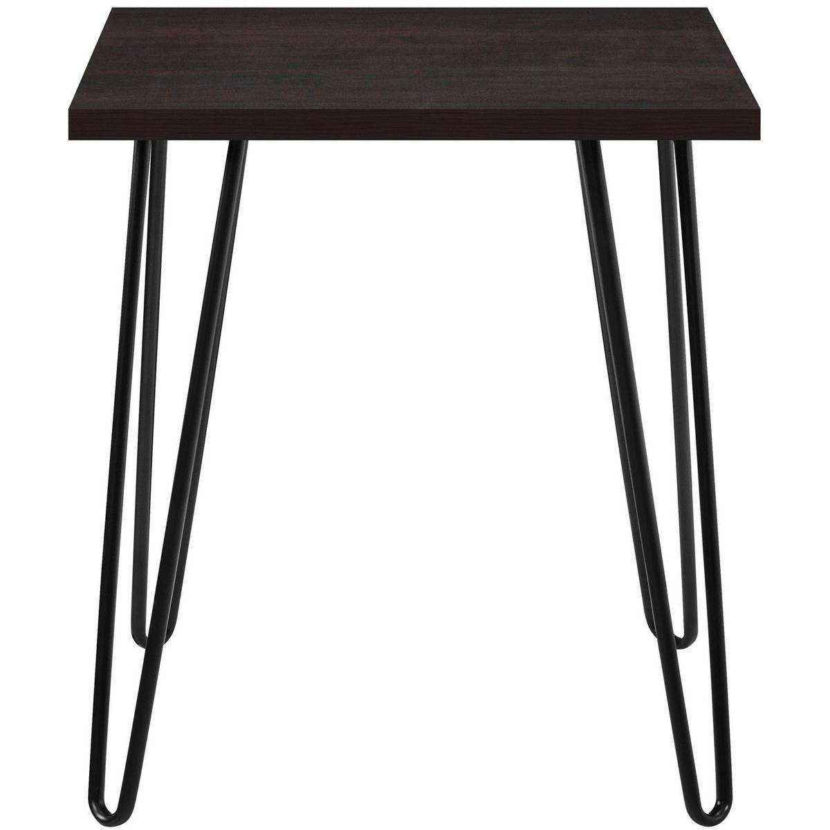 Beistelltisch Owen Braun B: 49 cm - Schwarz/Braun, Design, Papier/Holzwerkstoff (49/49/55cm) - MID.YOU