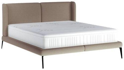 Polsterbett +matratze 180x200 Tessina Now Or Never Braun - Schwarz/Braun, MODERN, Textil (180/200cm) - Livetastic