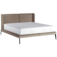 Polsterbett +matratze 180x200 Tessina Now Or Never Braun - Schwarz/Braun, MODERN, Textil (180/200cm) - Livetastic