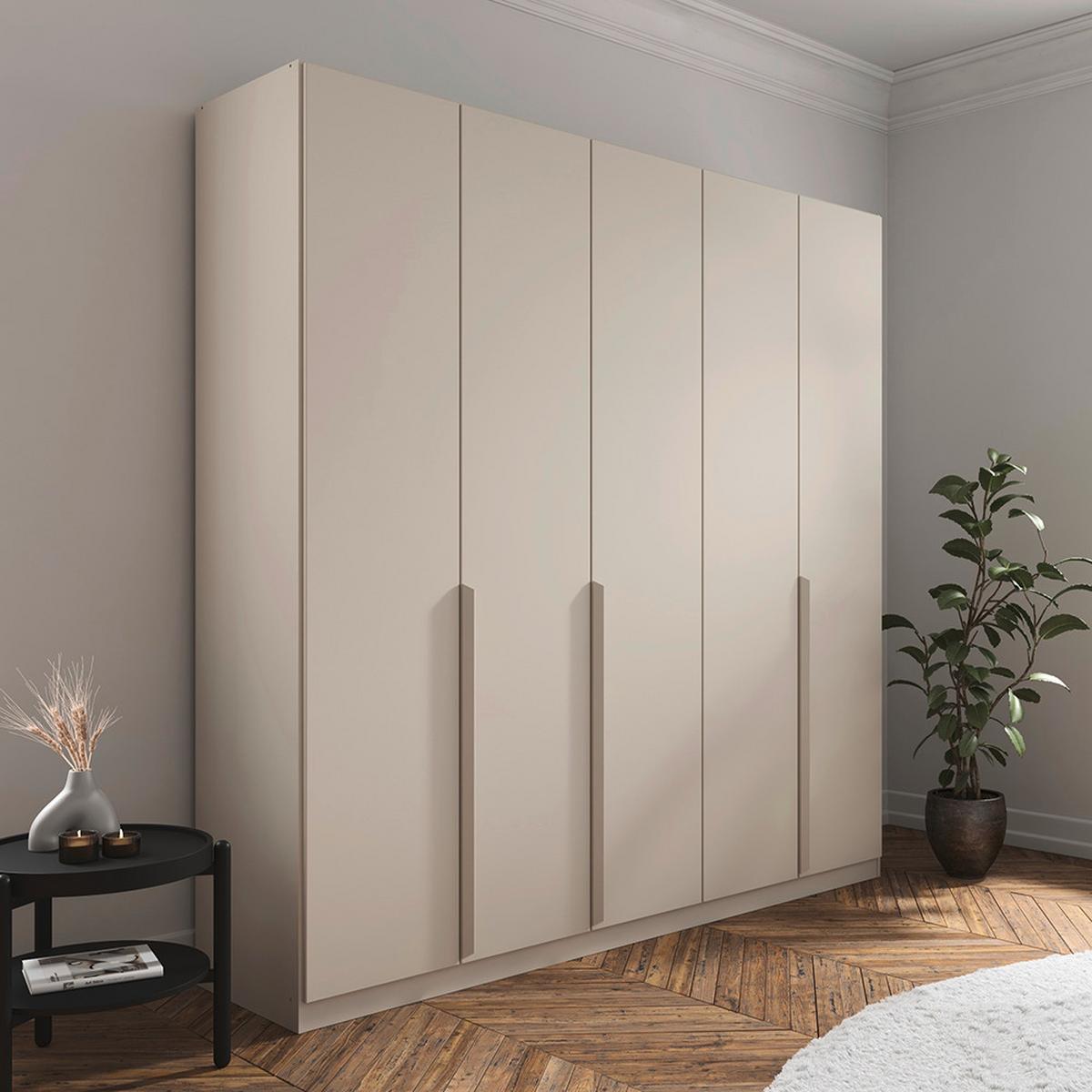 Skriňa s posuvnými dverami BRIONA, dekor šampanská - šampanská, Konventionell, kompozitné drevo (226/229/54cm) - Premium Living
