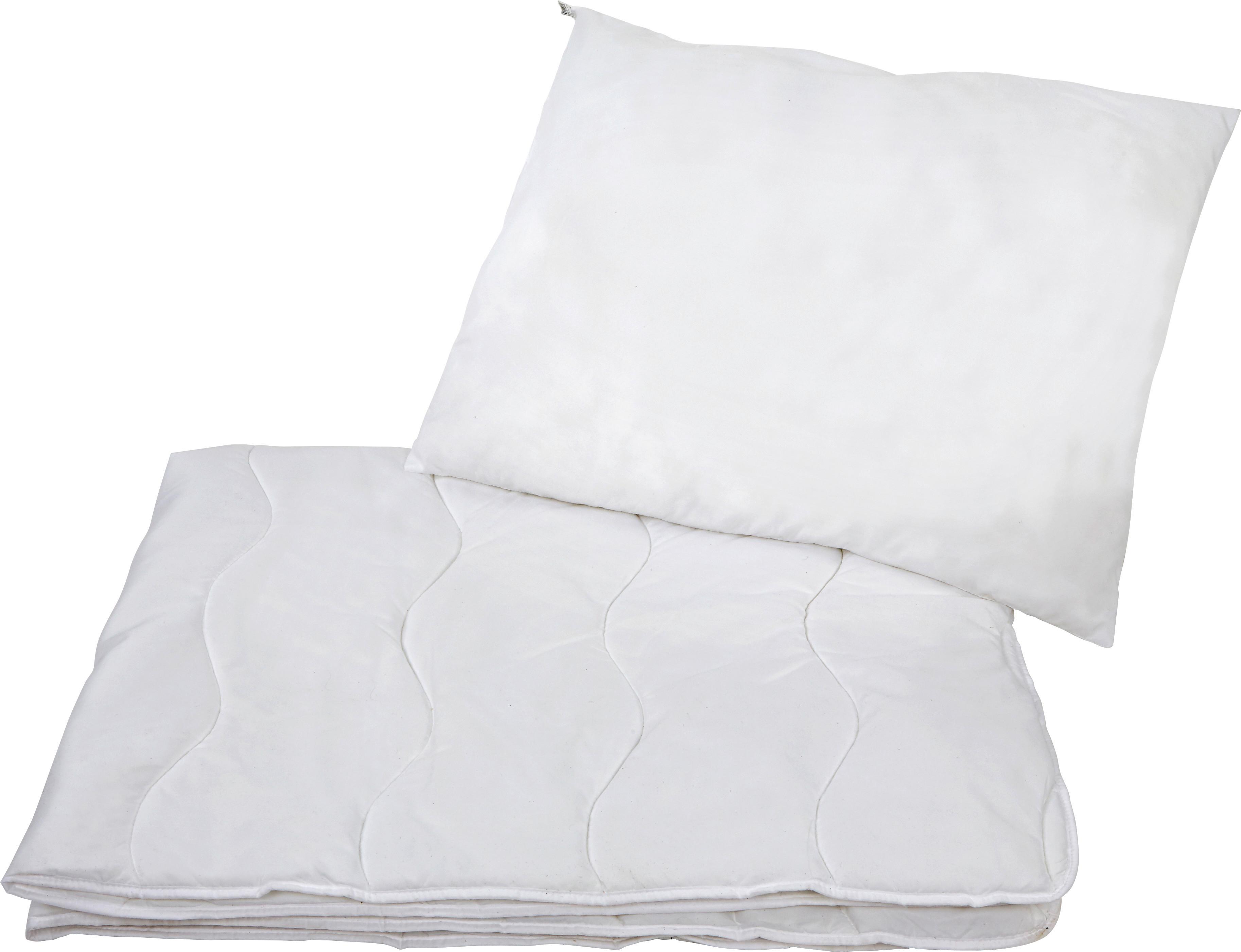 Betten-Set Olga 2-Tlg. Mikrofaser, 60° Waschbar - Weiß, KONVENTIONELL, Textil - Primatex