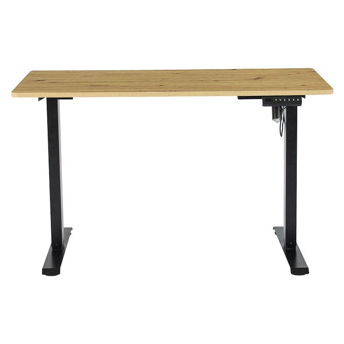 Psaci stůl EMIL II - černá/dub artisan, Moderní, kov/kompozitní dřevo (120/72-118/60cm) - Mömax