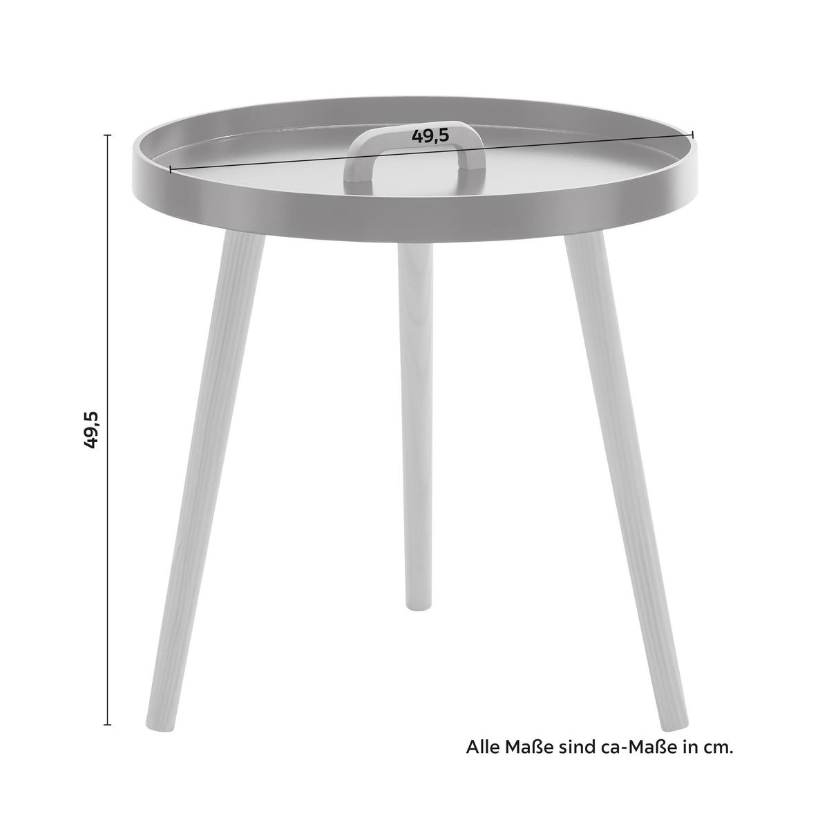 Přístavní stolek LIA - černá/barvy pinie, Moderní, dřevo (49,5/49,5/49,5cm) - Modern Living