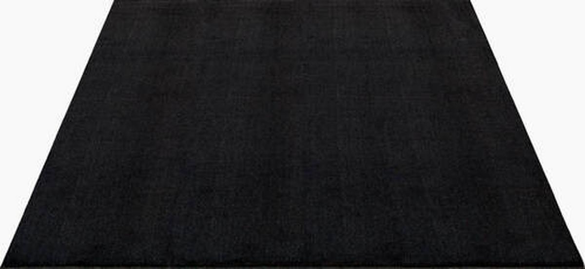 Fellteppich Loft - Schwarz, KONVENTIONELL, Textil (80/150cm)