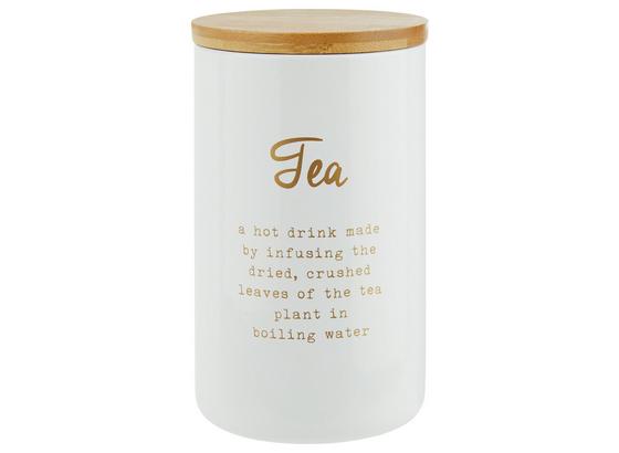 Dóza Na Potraviny Fiona - Tea - bílá/měděné barvy, Lifestyle, kov/dřevo (8/13cm) - Zandiara Dóza Na Potraviny Fiona - Tea - bílá/měděné barvy, Lifestyle, kov/dřevo (8/13cm) - Zandiara