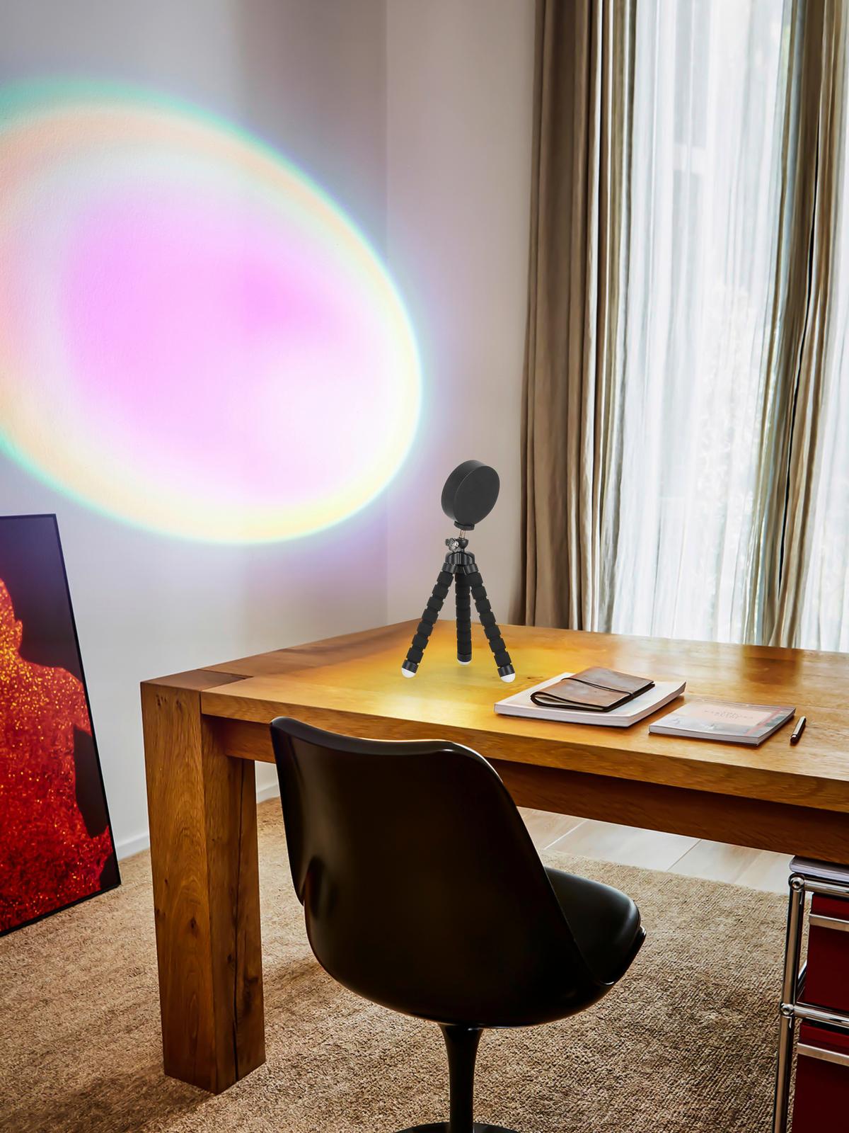 Led-dekoleuchte Addison Addison - Schwarz, MODERN, Kunststoff/Metall (6,3/23,5cm) - Luca Bessoni
