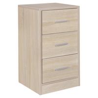 Noční stolek Olav š: 37,5cm dub sonoma - barvy stříbra/barvy dubu, Konvenční, kov/kompozitní dřevo (37/68/35cm) - MID.YOU