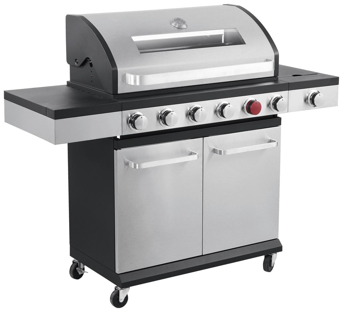 Gasgrill Napoleon II - Anthrazit/Silberfarben, KONVENTIONELL, Metall (141/114/48cm) - Homezone
