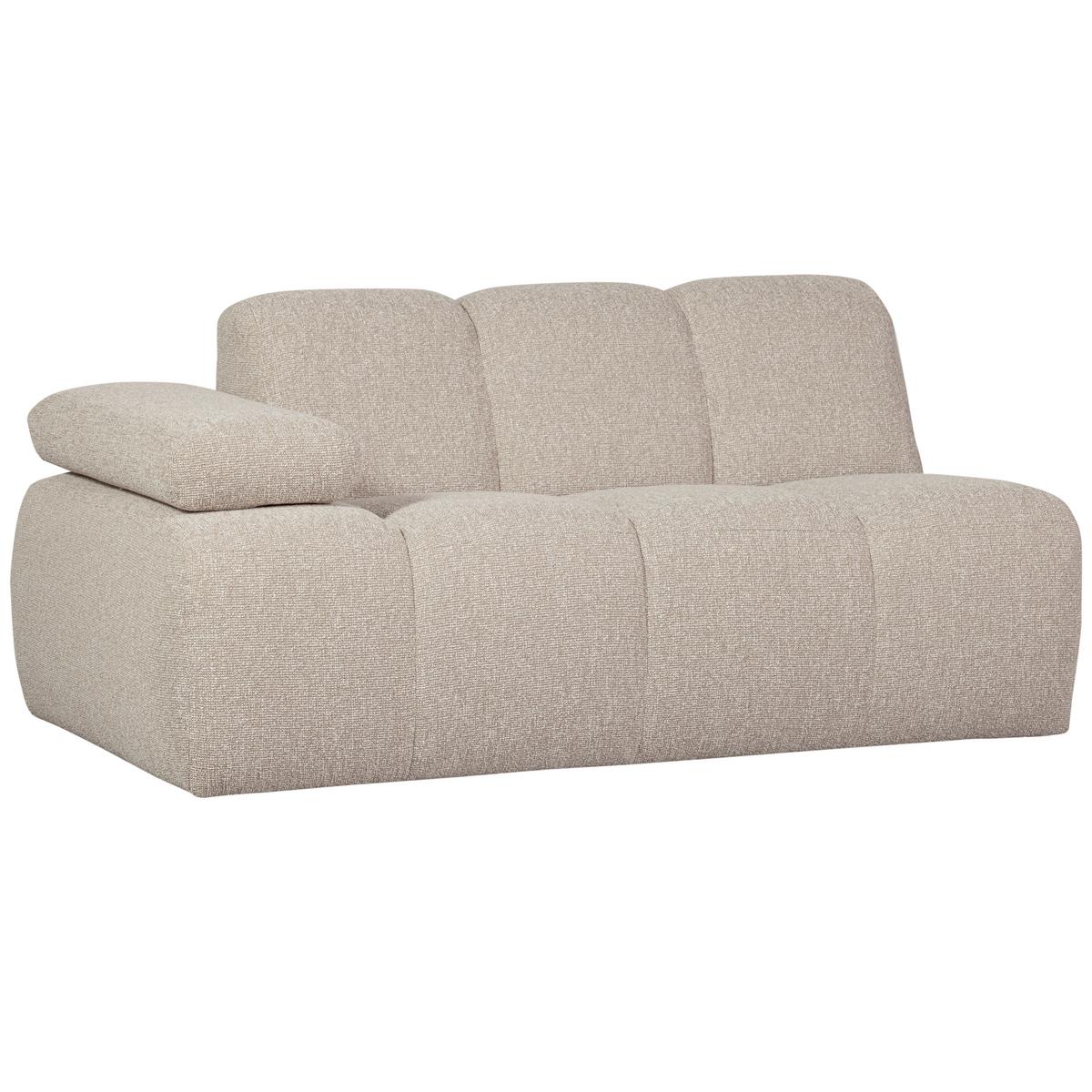 Sofaelement Mojo Sandfarben, Armteilverstellung - Beige, MODERN, Textil (164/74/97cm) - Livetastic