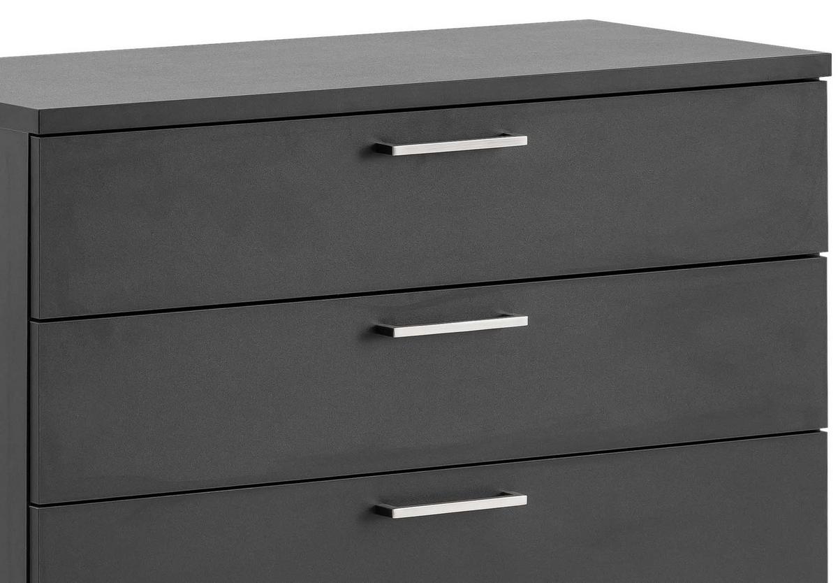 Kommode 41 cm Anthrazit - Anthrazit/Schwarz, KONVENTIONELL, Holzwerkstoff (80,2/84,2/41cm) - MID.YOU