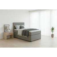 Boxspringbett Togo 90 90x200 Grau - Schwarz/Grau, MODERN, Holzwerkstoff/Textil (90/200cm) - MID.YOU