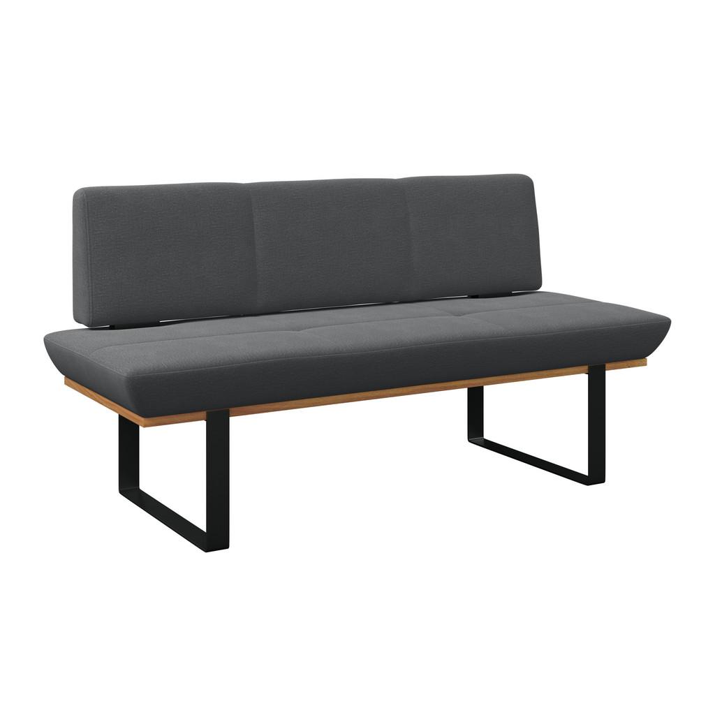 Sitzbank Tristan Webstoff schwarz, B: 170cm