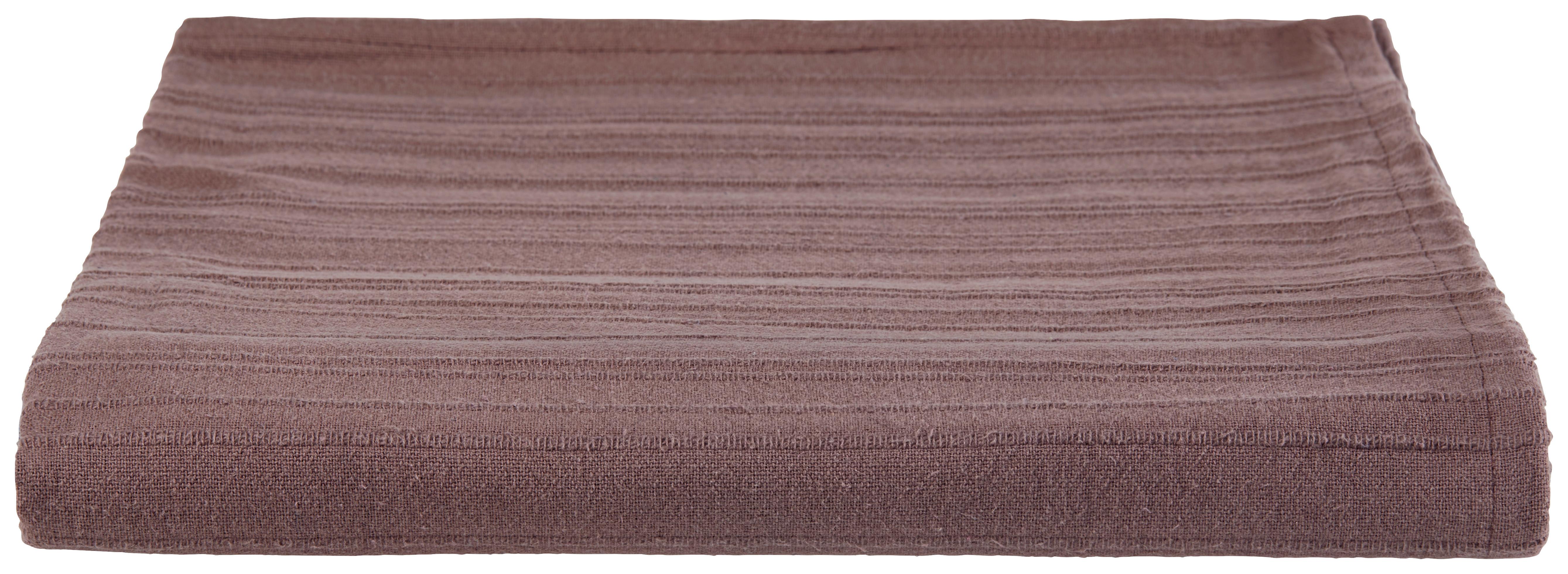 Tagesdecke Michelle 200x200 cm Taupe, Baumwolle