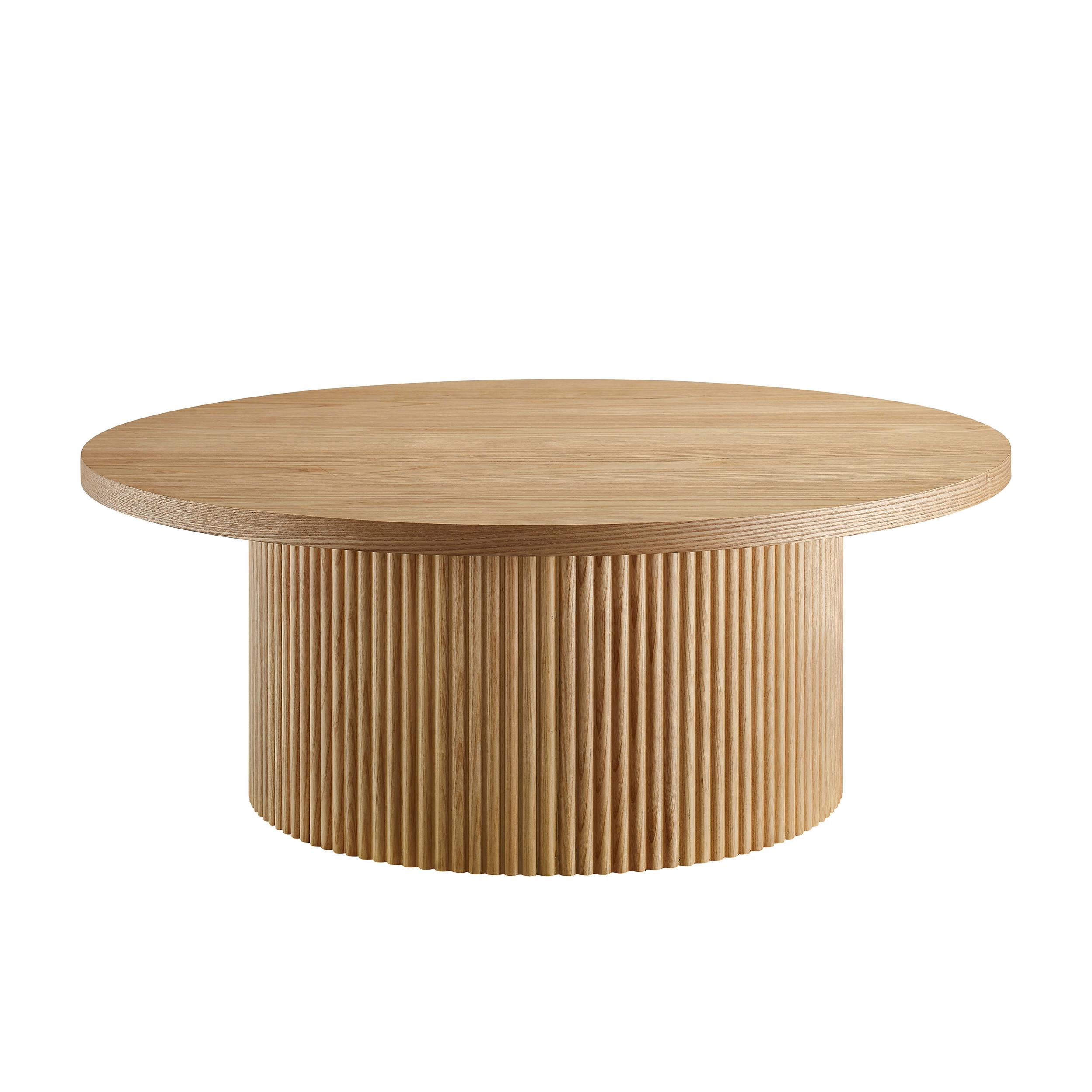 Couchtisch Naturfarben D: 85 Cm - Naturfarben, MODERN, Holzwerkstoff (85/85/33cm) - Livetastic