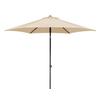 Sonnenschirm Sevilla BxHxT: 270x270x246 cm Naturfarben - Anthrazit/Naturfarben, Basics, Textil/Metall (270/258/270cm) - Schneider