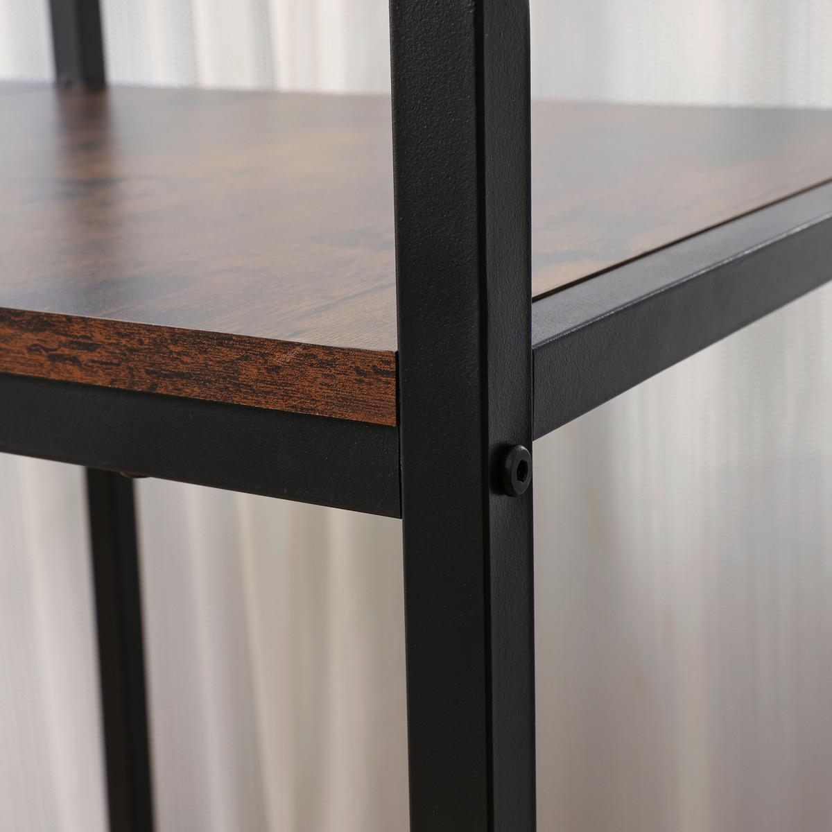 Waschmaschinenregal Respekta - Schwarz/Braun, KONVENTIONELL, Holzwerkstoff/Metall (127/117,5/45cm) - Homezone