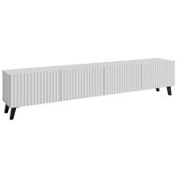 Nízká komoda PHUKET š: 190 cm - bílá/černá, Design, kompozitní dřevo/plast (190/42/32,5cm) - Livetastic