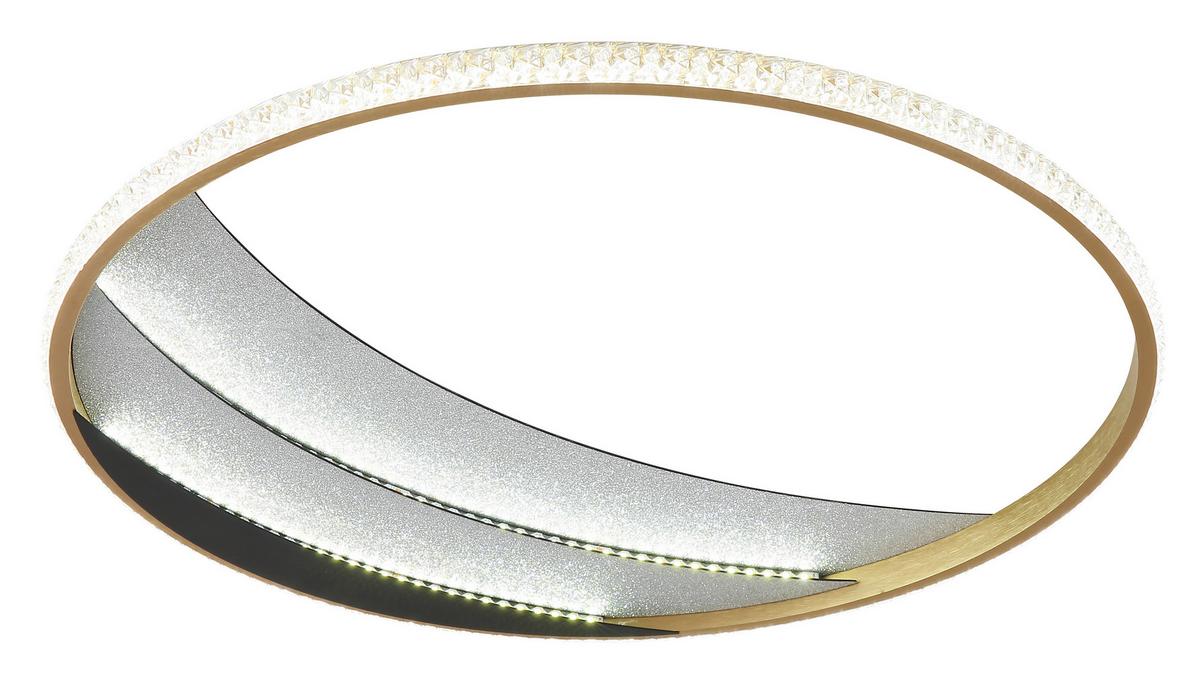 LED-Deckenleuchte Memory-Funktion - Klar/Chromfarben, Design, Kunststoff/Metall (52/6cm) - Globo