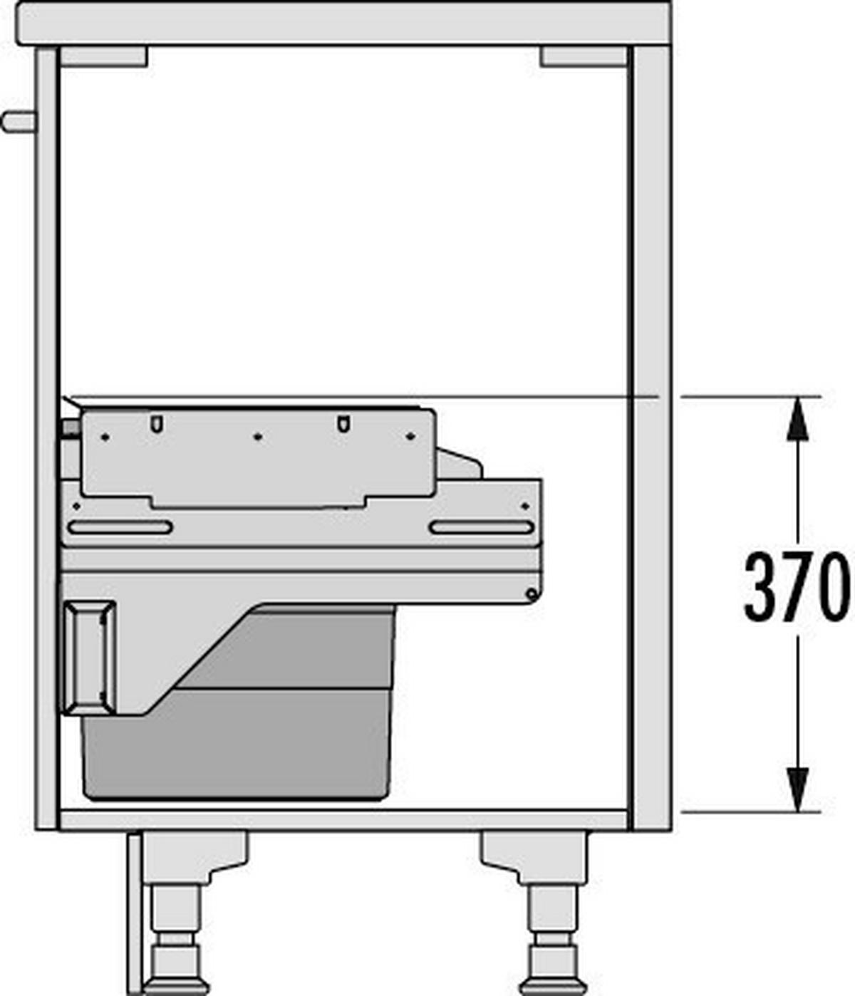 Abfallsammler Cargo Soft Short - Anthrazit, Basics, Kunststoff/Metall (56,2/37/33,2cm) - HKT