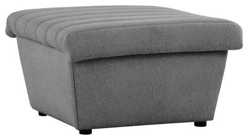Hocker Looks Viii - Graubraun/Schwarz, Design, Textil (74/43/85cm) - LOOKS by W.Joop