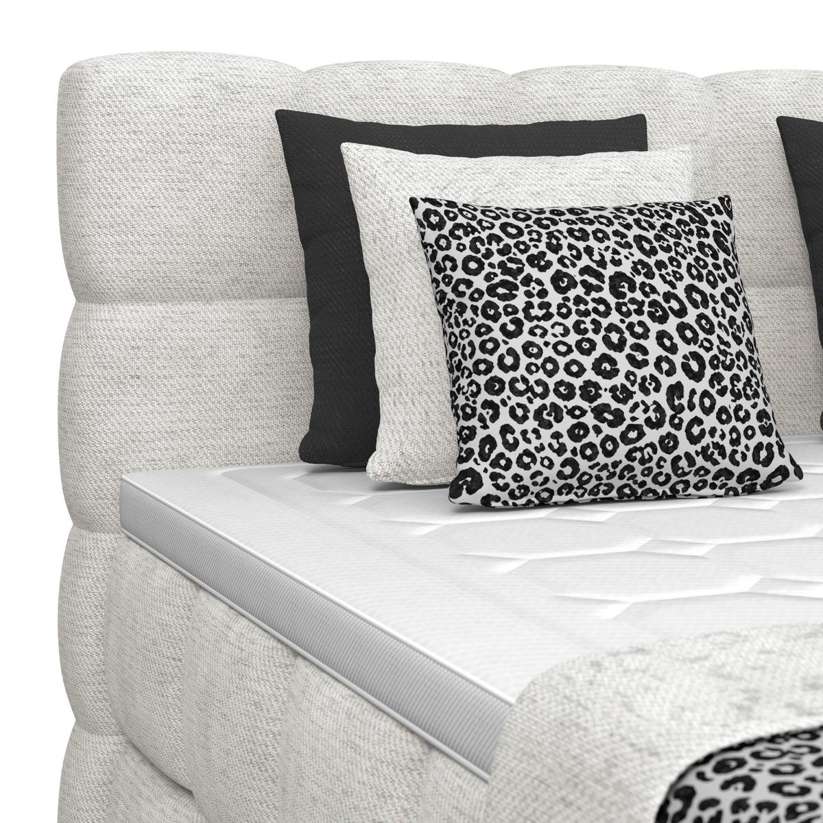 Boxspringbett Brisbane inkl. Bettkasten 180x200 - Creme/Schwarz, Trend, Holz/Holzwerkstoff (180/200cm) - Sembella