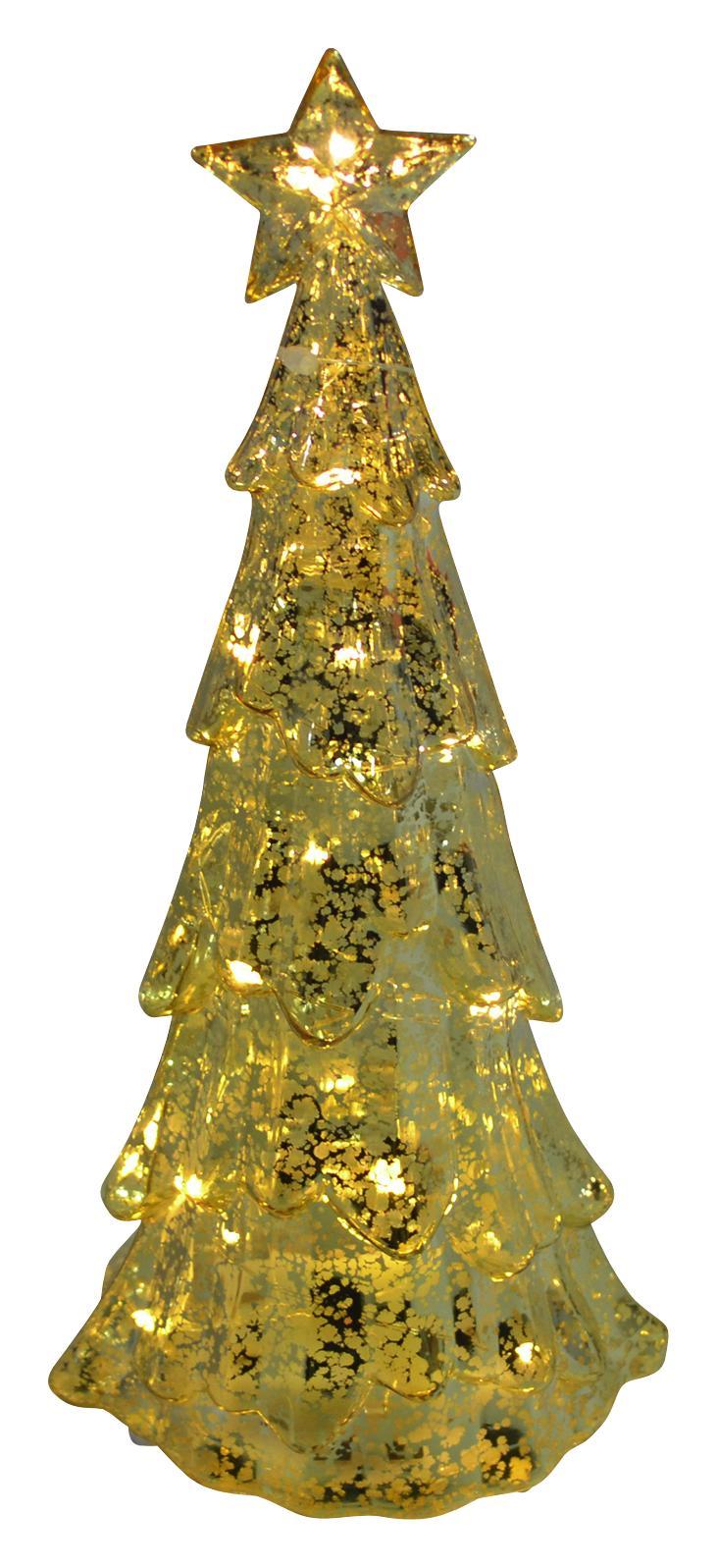 LED-Dekoleuchte H:25,5 cm - Goldfarben, MODERN, Kunststoff (9/25,5/11,3cm)