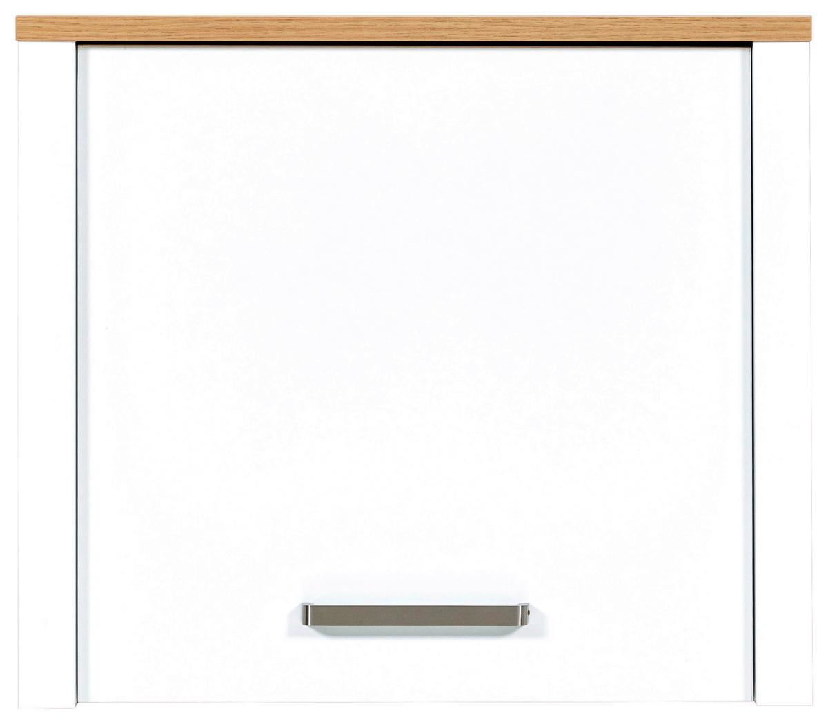 Nastavec na skříň SAN - bílá/barvy stříbra, Moderní, kov/kompozitní dřevo (70/60,5/60cm) - Mömax