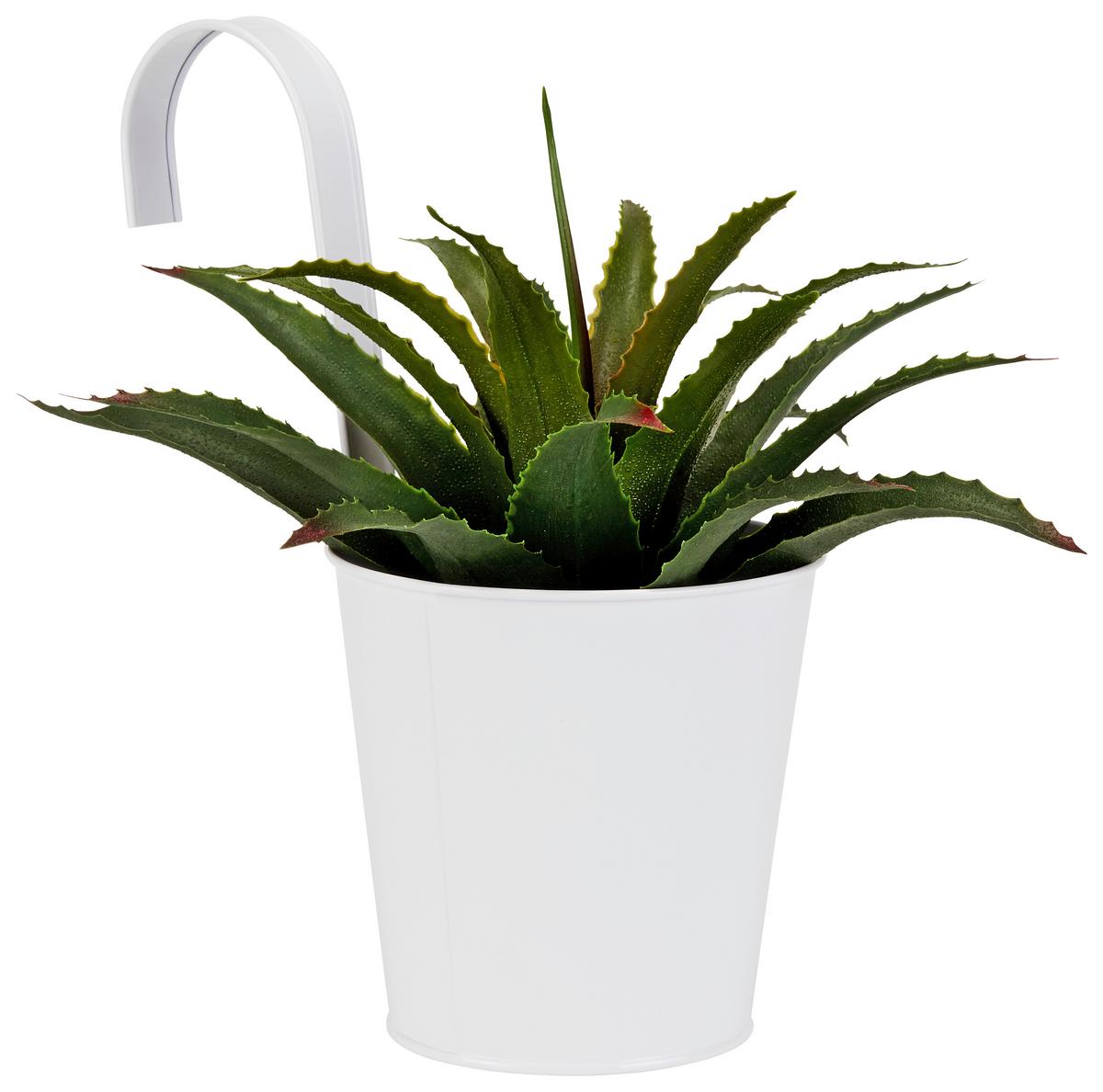 Kaspó Caro - világosszürke/bézs, Basics, fém (13,5/26,5cm) - Ondega