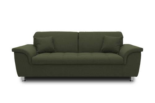 2-sitzer-sofa Mit Kopfteil Verstellbar Franzi Grün - Chromfarben/Grün, KONVENTIONELL, Textil (210/81/105cm) - MID.YOU