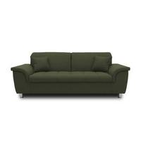 2-sitzer-sofa Mit Kopfteil Verstellbar Franzi Grün - Chromfarben/Grün, KONVENTIONELL, Textil (210/81/105cm) - MID.YOU