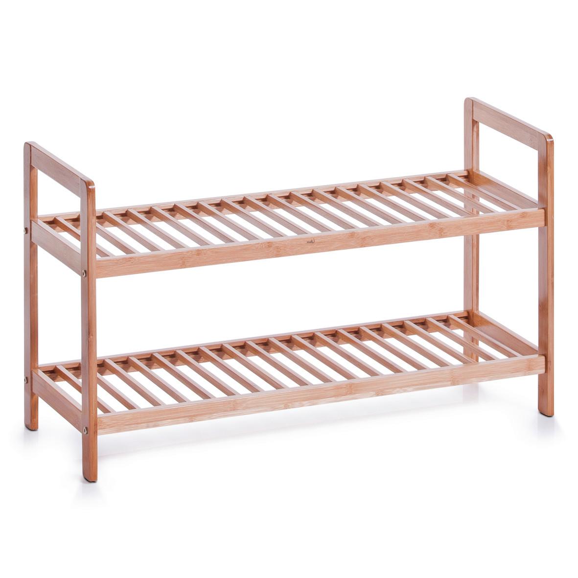 Schuhregal Bambus Bxhxt: 70x26x40 Cm - Naturfarben, Basics, Holz (70/26/40cm) - Zeller Present